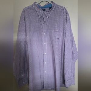 Men's Chaps Purple Checkered Shirt